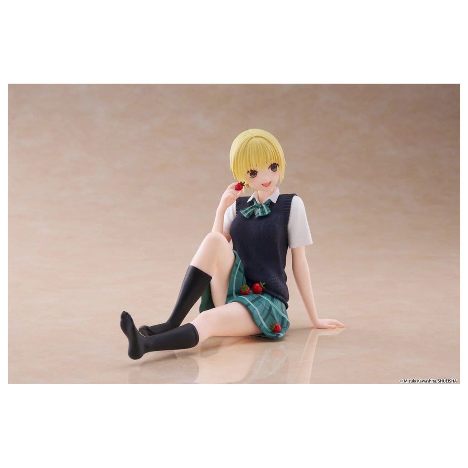 Strawberry 100% Desktop Cute Tsukasa Nishino (School uniform Ver.) PVC figura 13 cm termékfotó