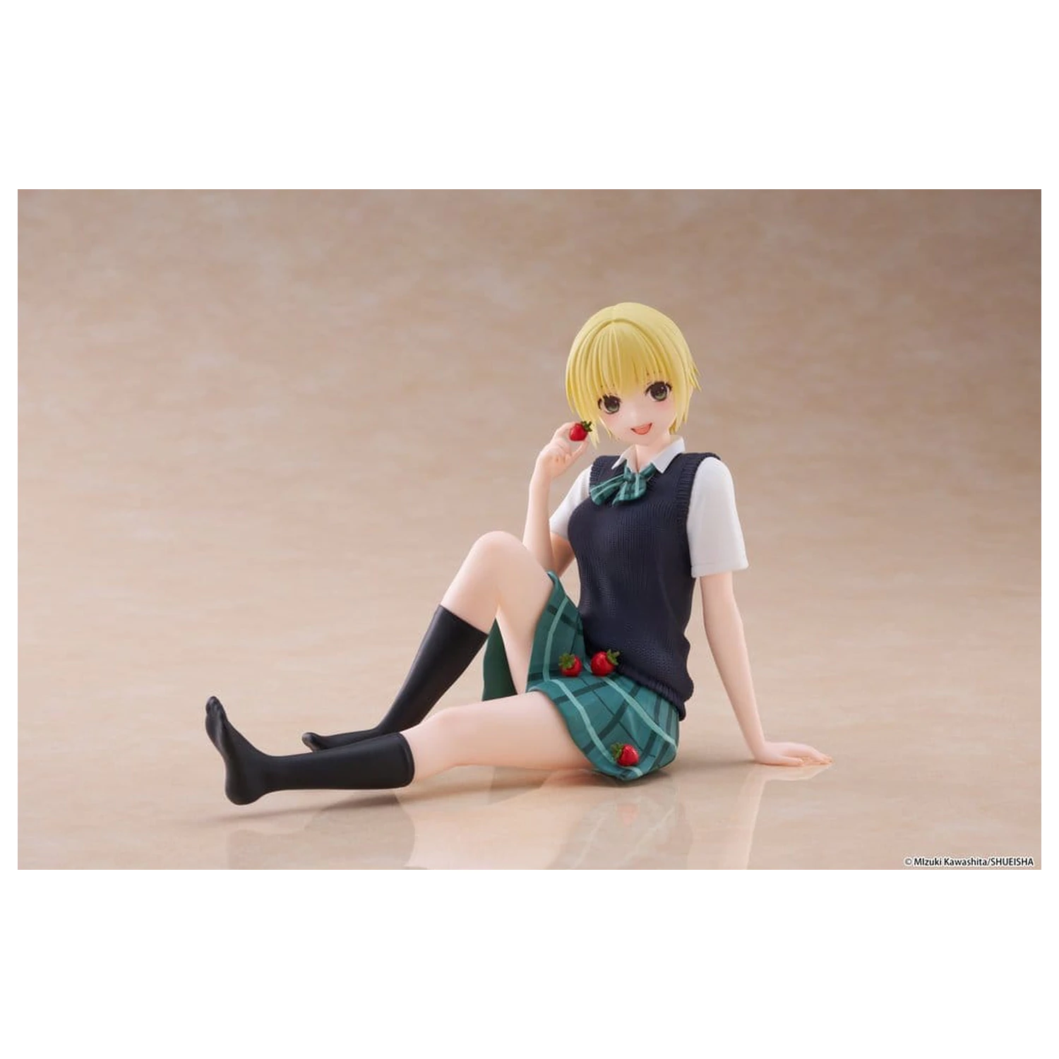 Strawberry 100% Desktop Cute Tsukasa Nishino (School uniform Ver.) PVC figura 13 cm termékfotó