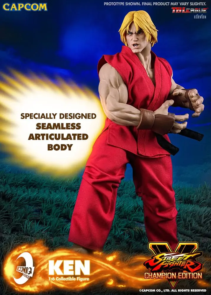 Street Fighter 1/6 Ken Masters akciófigura 30 cm termékfotó