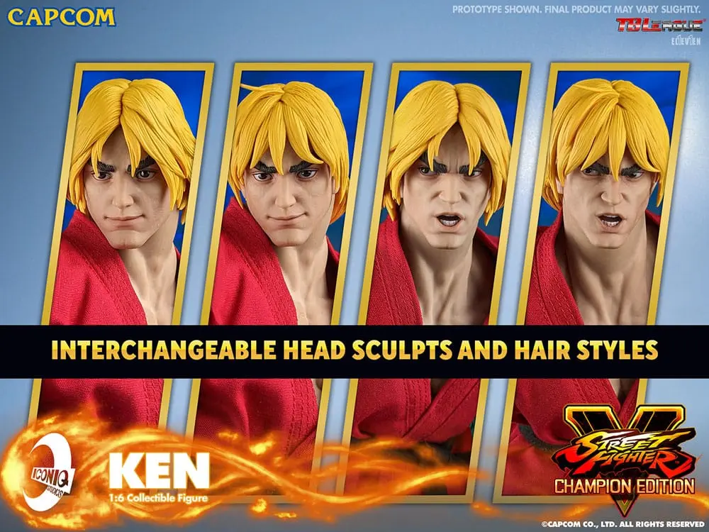 Street Fighter 1/6 Ken Masters akciófigura 30 cm termékfotó
