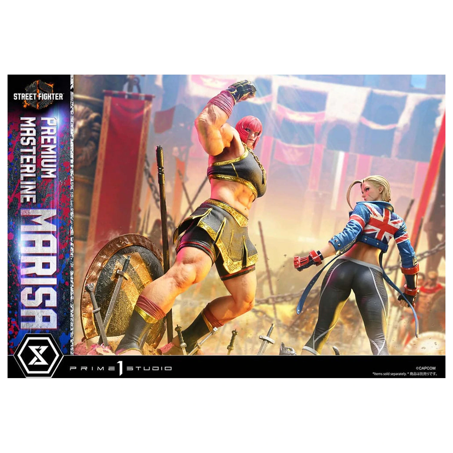 Street Fighter 6 Masterline Series szobor figura 1/4 Marisa 70 cm      termékfotó