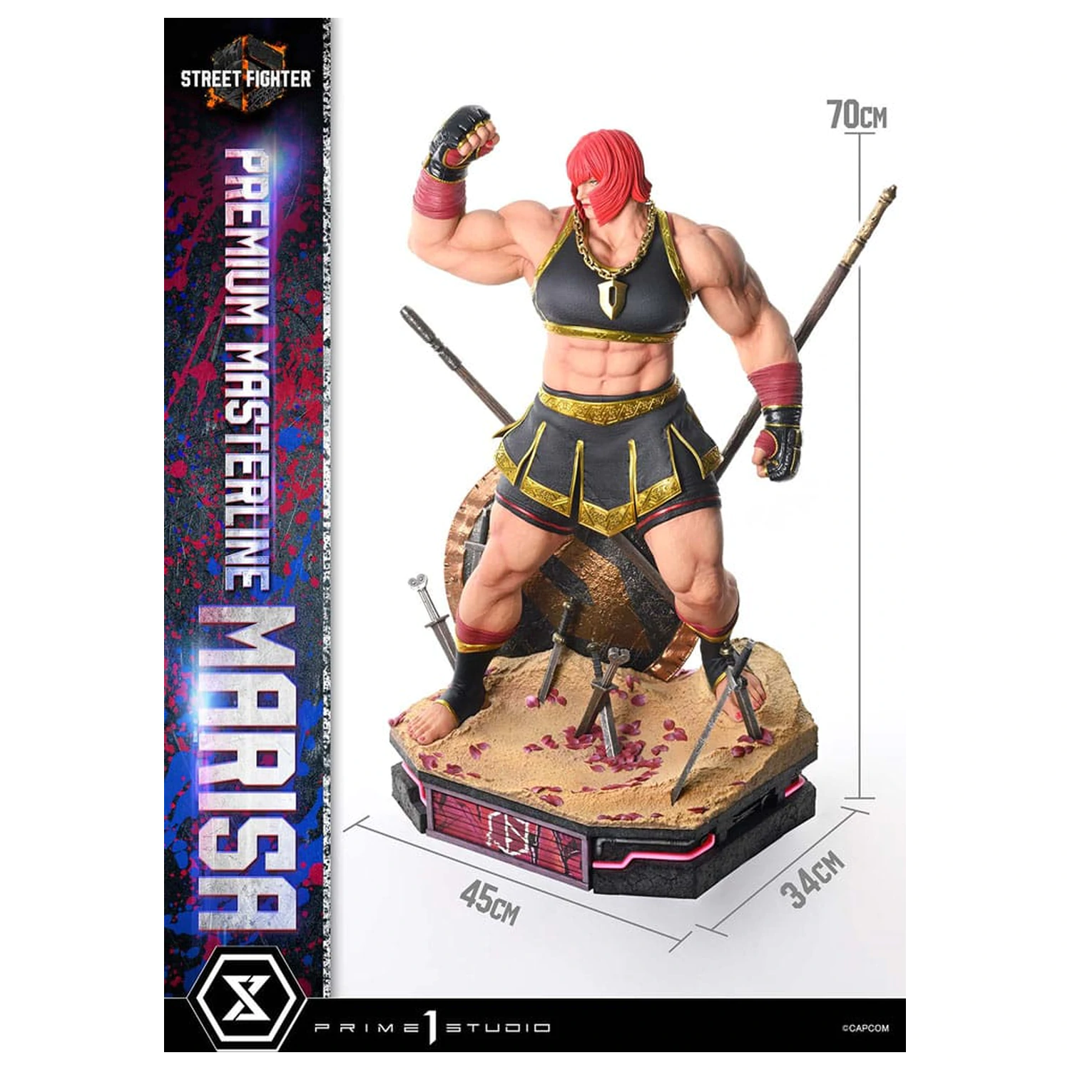 Street Fighter 6 Masterline Series szobor figura 1/4 Marisa 70 cm      termékfotó