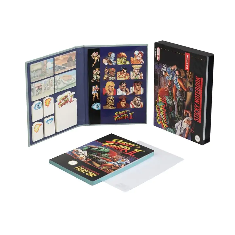 Street Fighter A5 premium Sticky notes notebook termékfotó