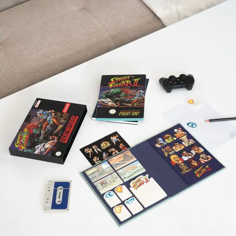 Street Fighter A5 premium Sticky notes notebook termékfotó