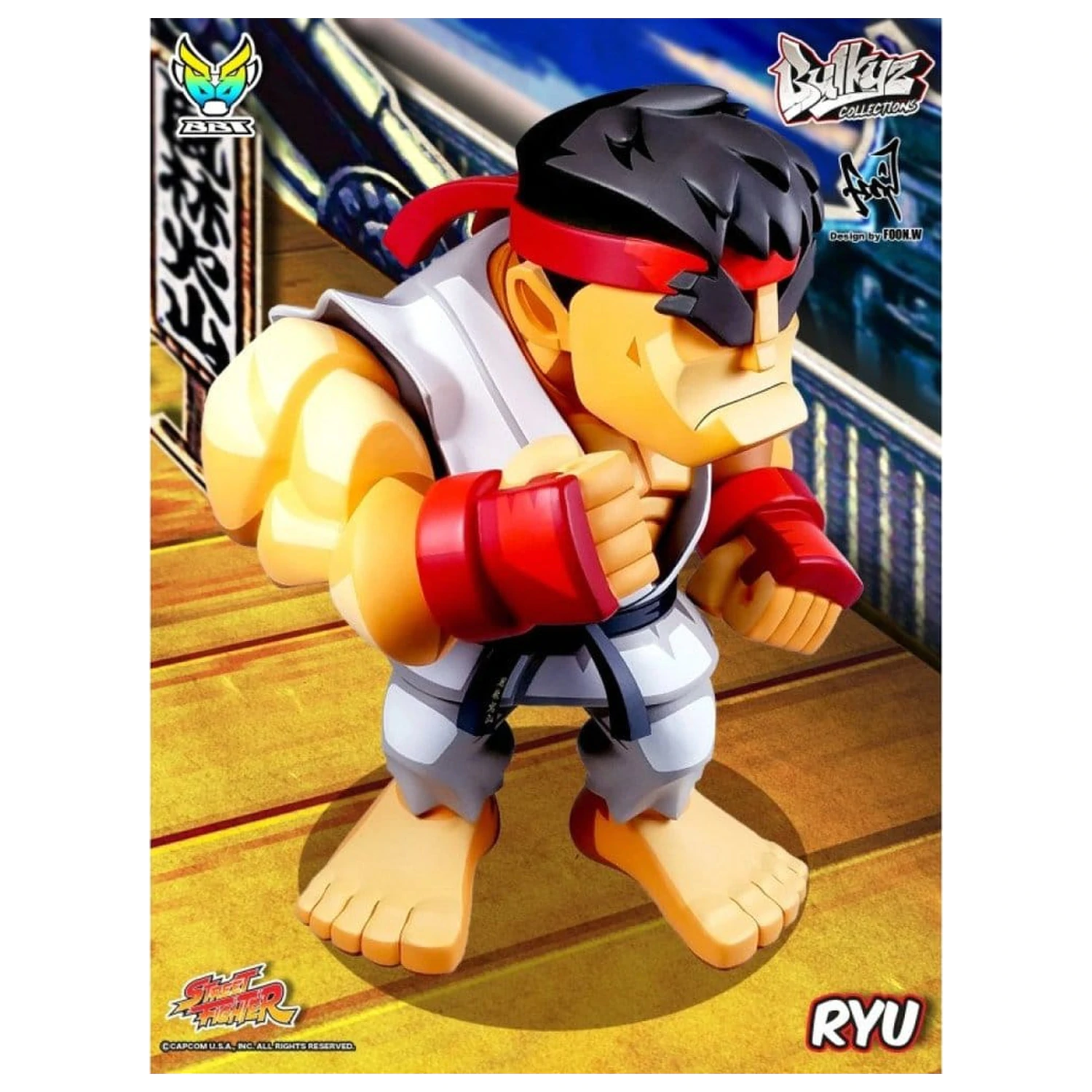 Street Fighter Bulkyz Vinyl figura Ryu 30 cm termékfotó