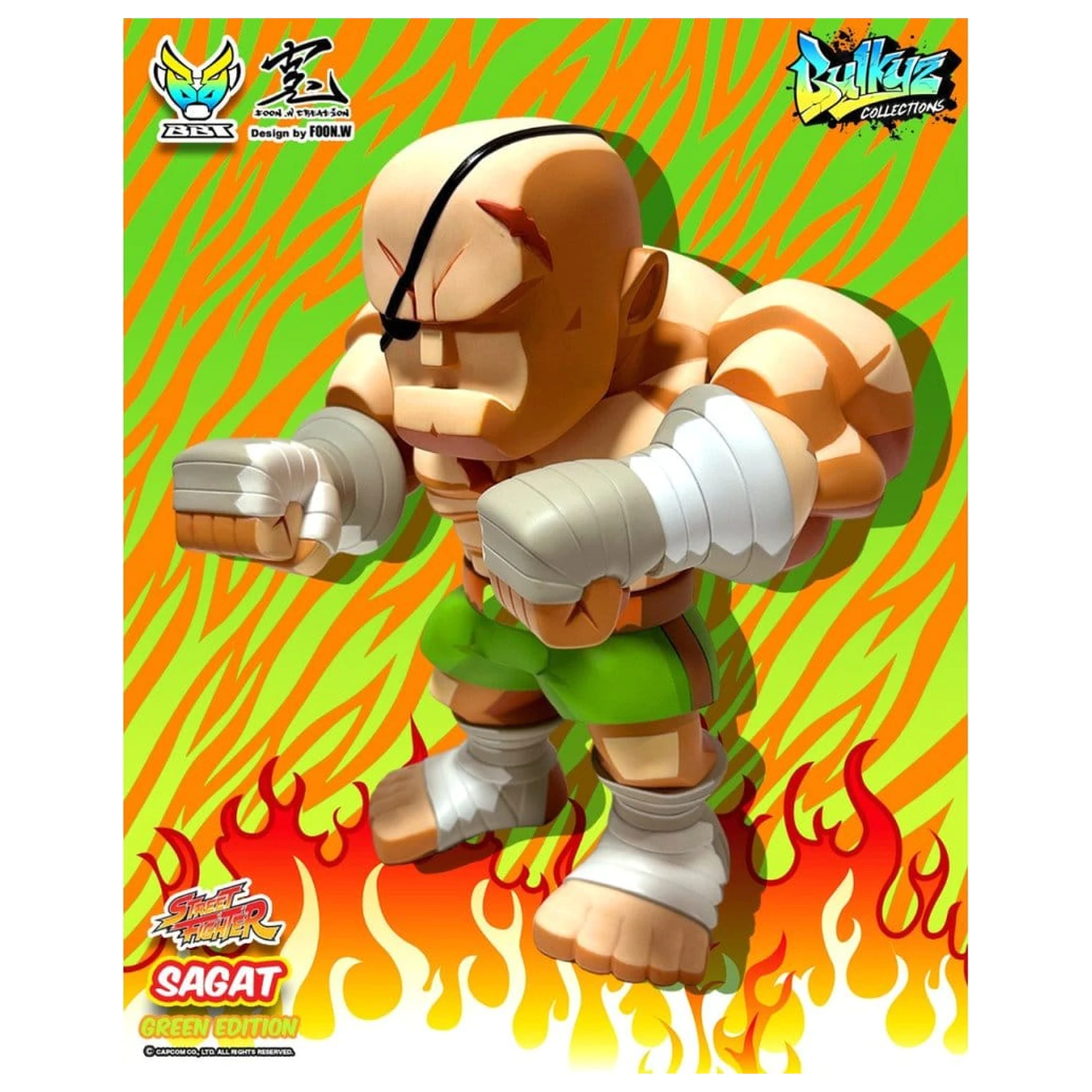 Street Fighter Bulkyz Vinyl figura Sagat 30 cm termékfotó