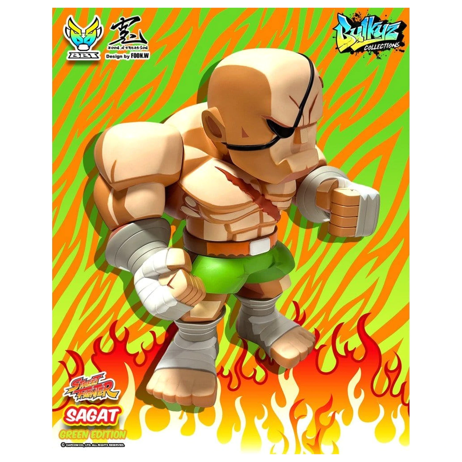 Street Fighter Bulkyz Vinyl figura Sagat 30 cm termékfotó