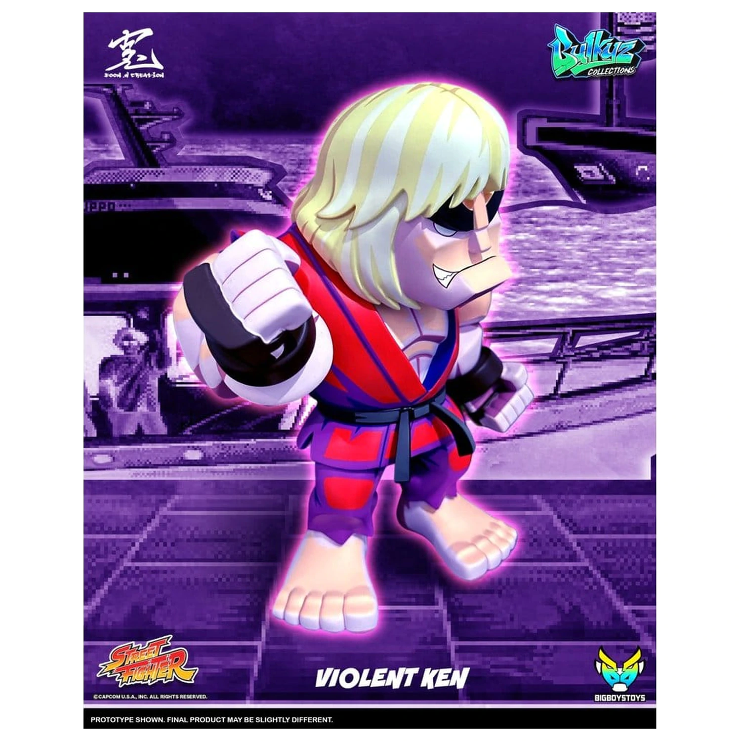 Street Fighter Bulkyz Vinyl figura Violent Ken 30 cm termékfotó