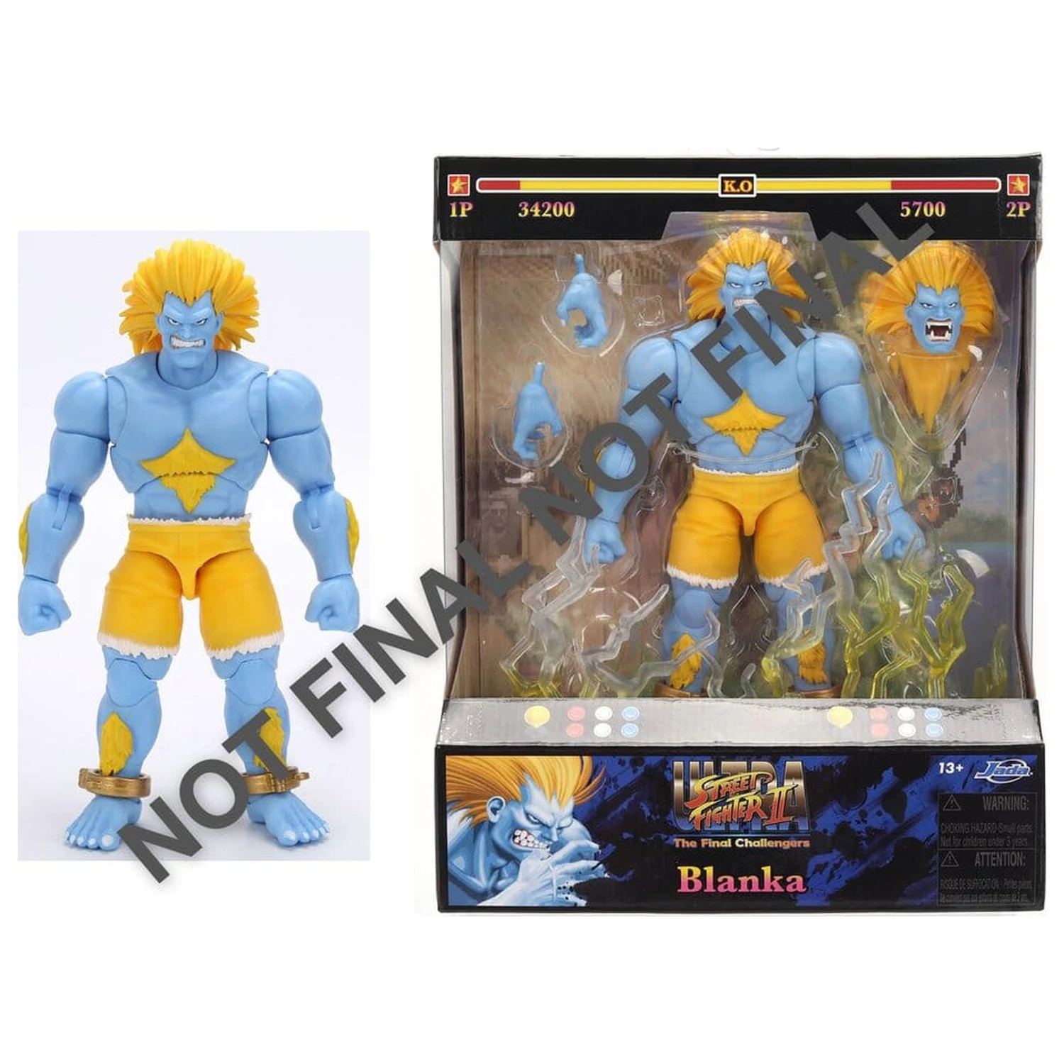 Street Fighter II akciófigura Blanka P2 19 cm termékfotó