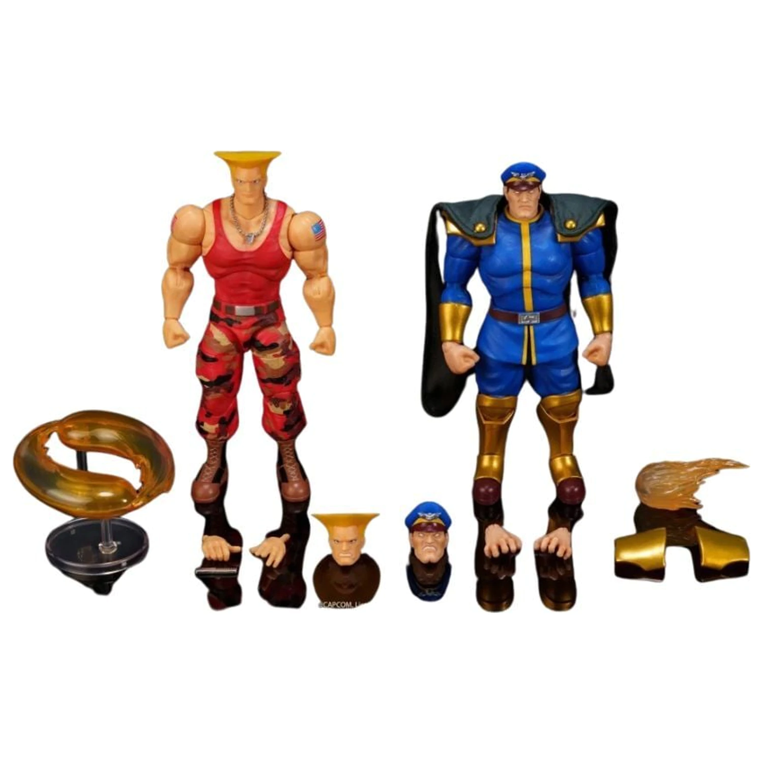 Street Fighter II Guile y Bison 2db-os figura csomag 15cm termékfotó