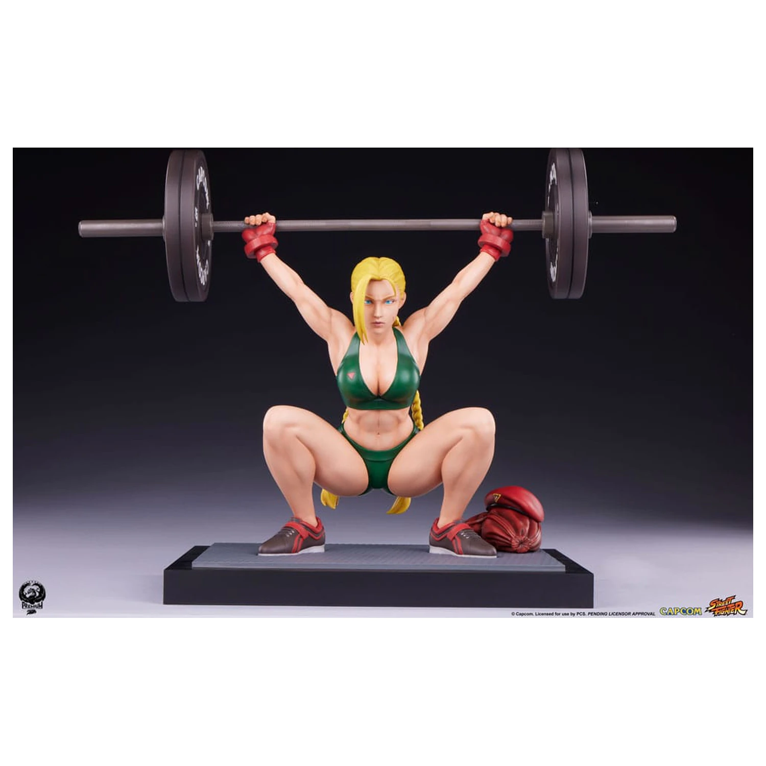 Street Fighter Premier Series 1/4 Cammy: Powerlifting szobor figura 41 cm termékfotó