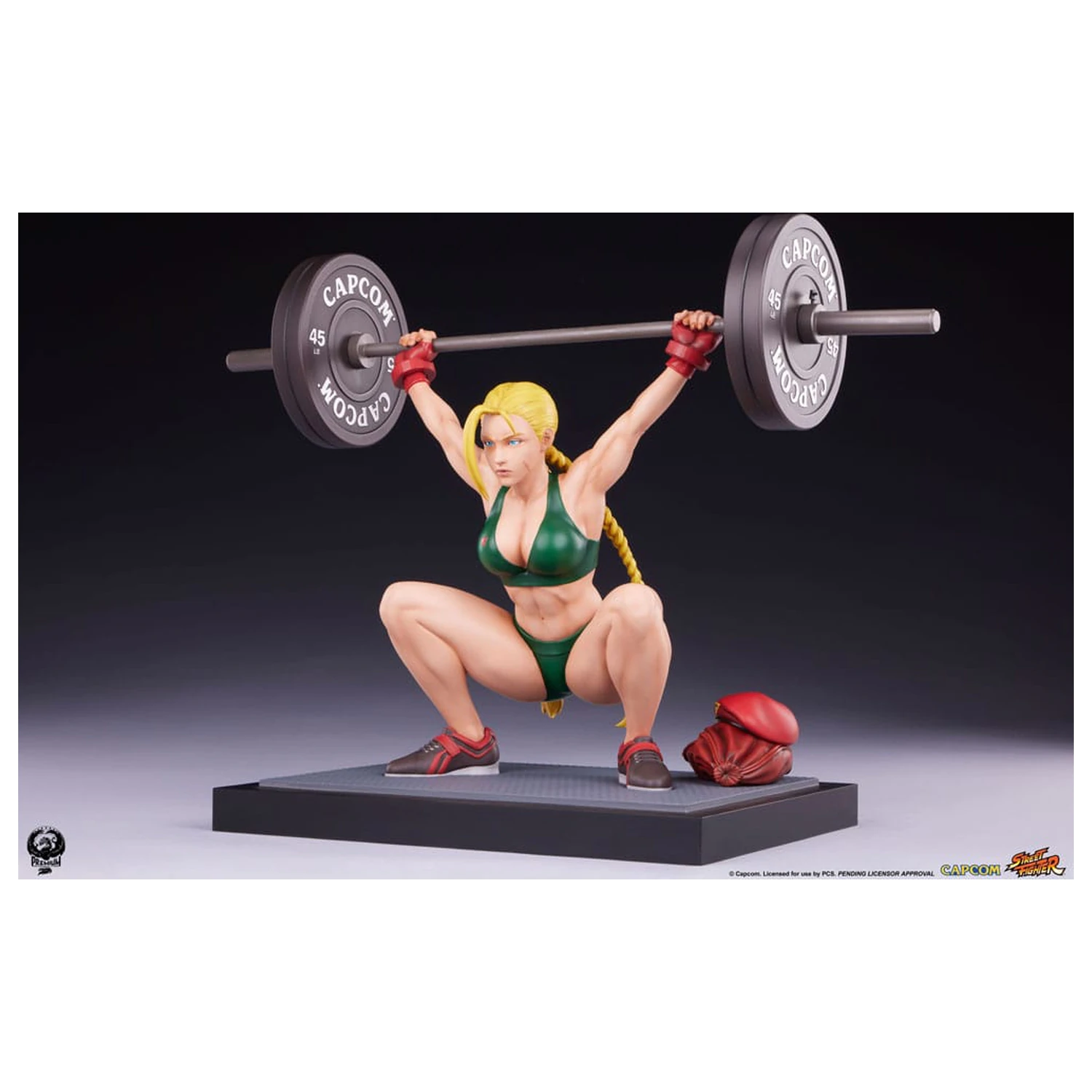 Street Fighter Premier Series 1/4 Cammy: Powerlifting szobor figura 41 cm termékfotó