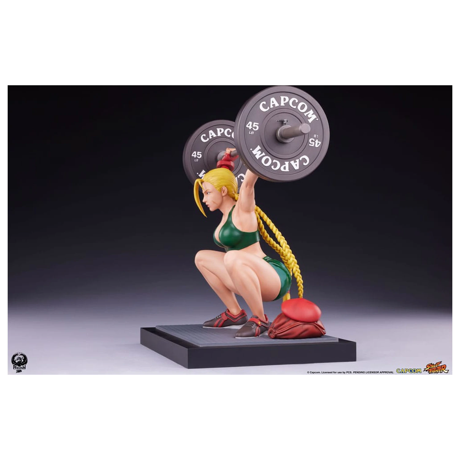 Street Fighter Premier Series 1/4 Cammy: Powerlifting szobor figura 41 cm termékfotó