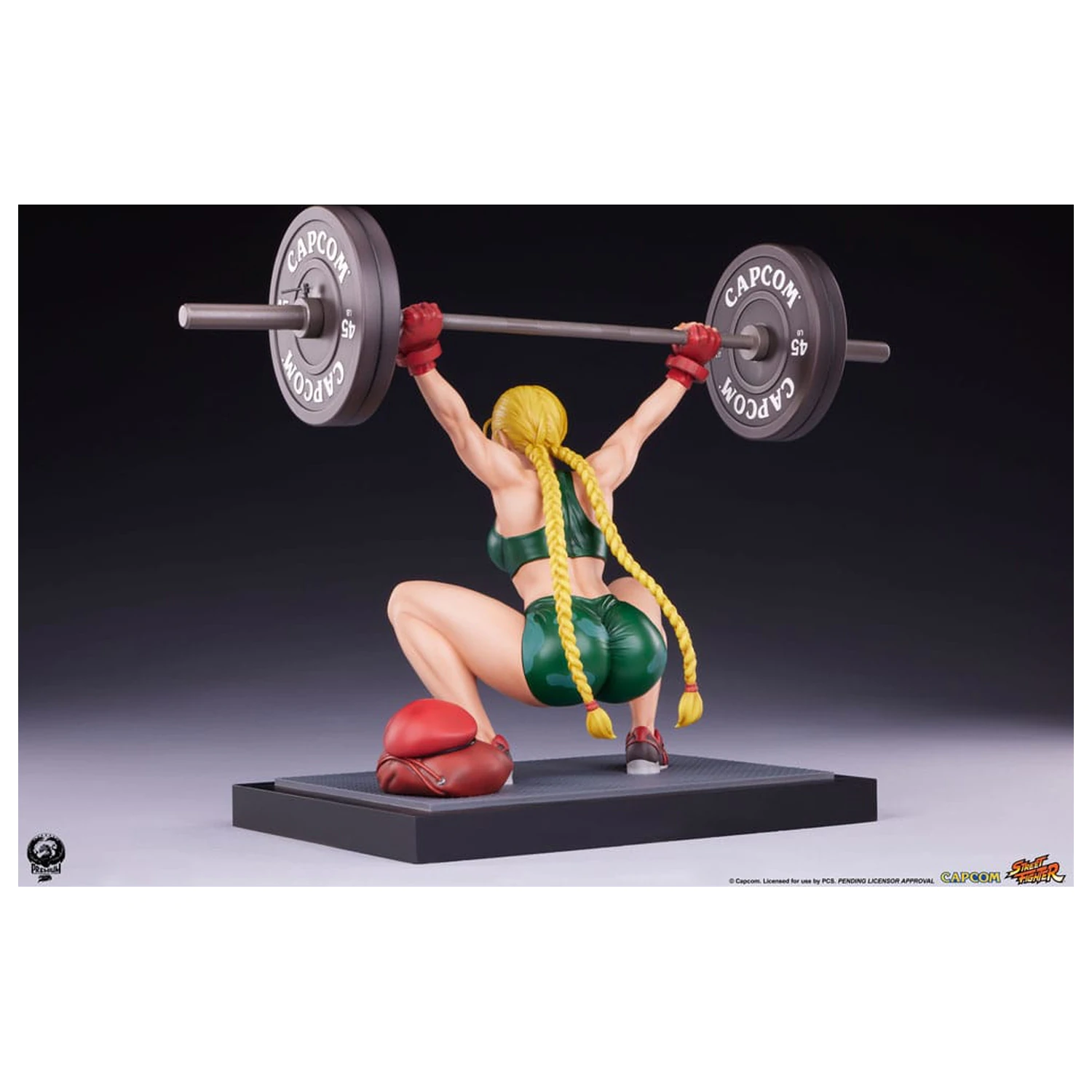 Street Fighter Premier Series 1/4 Cammy: Powerlifting szobor figura 41 cm termékfotó