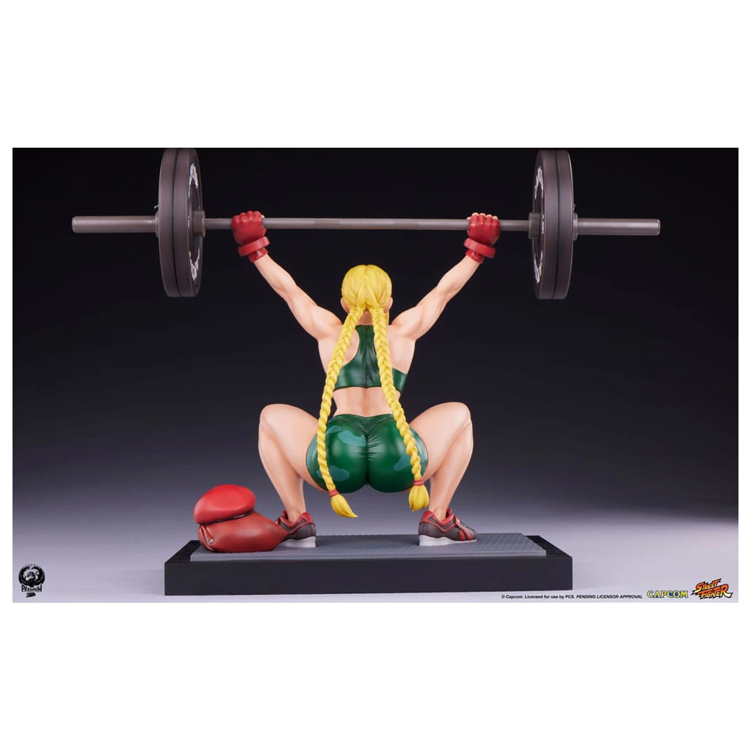 Street Fighter Premier Series 1/4 Cammy: Powerlifting szobor figura 41 cm termékfotó