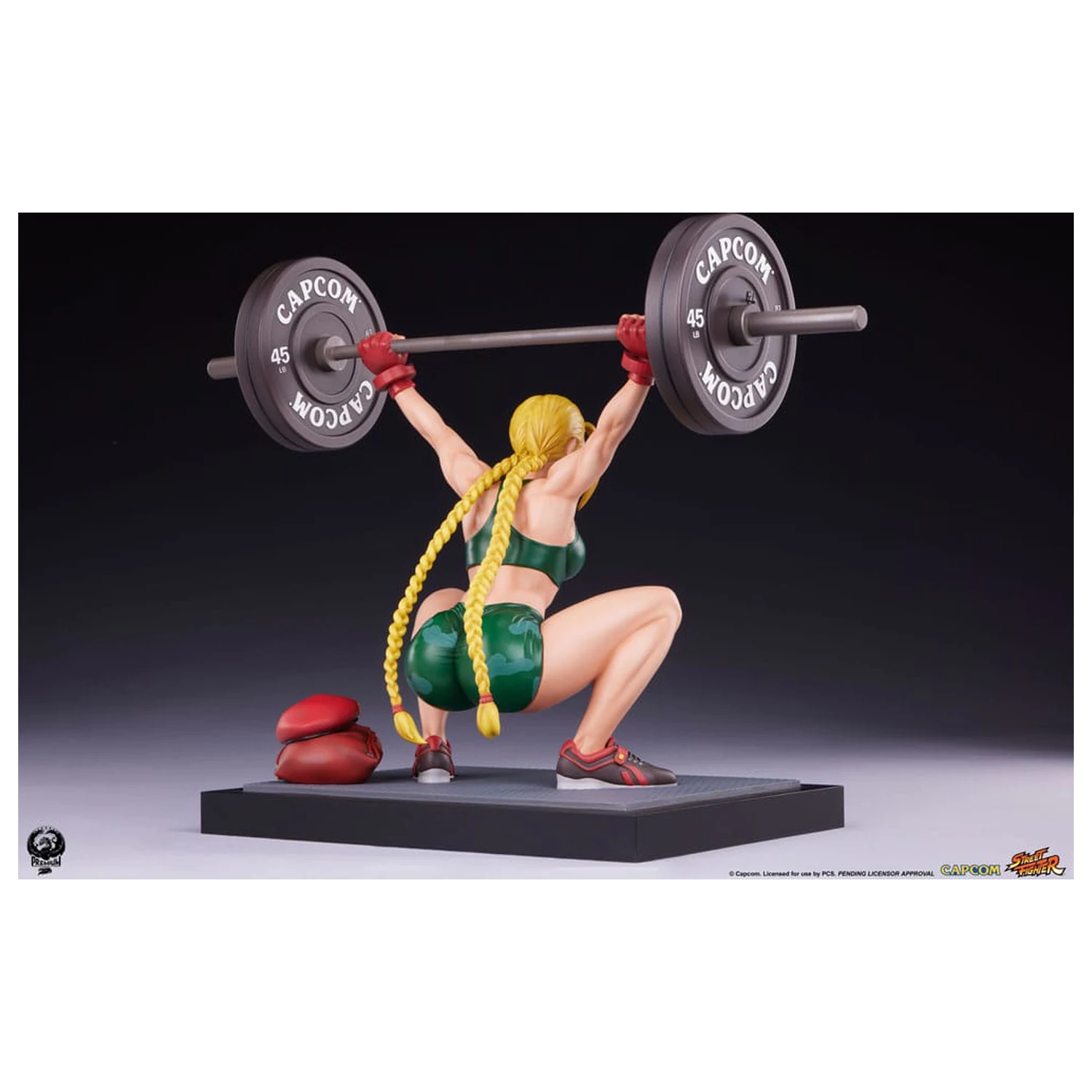 Street Fighter Premier Series 1/4 Cammy: Powerlifting szobor figura 41 cm termékfotó