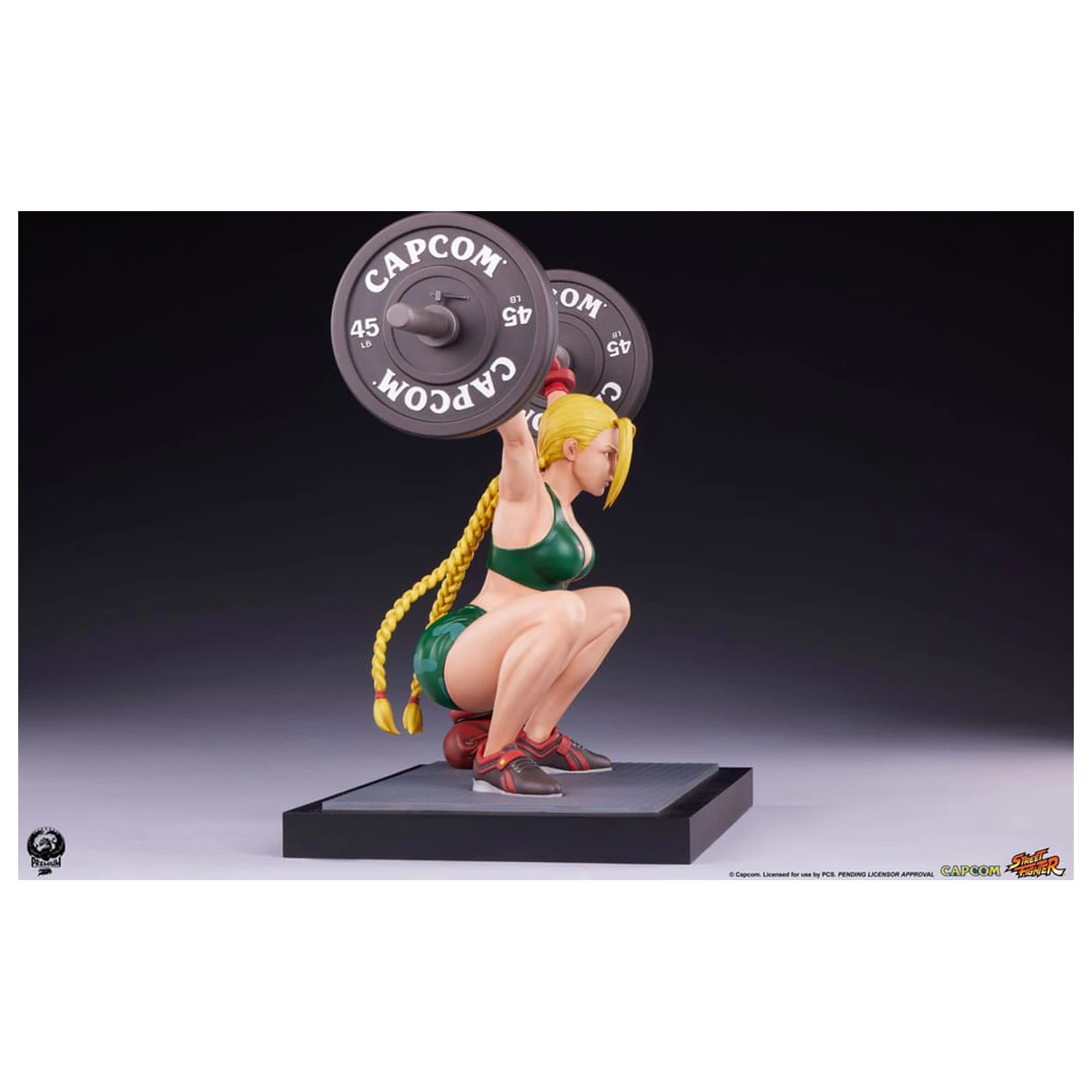 Street Fighter Premier Series 1/4 Cammy: Powerlifting szobor figura 41 cm termékfotó