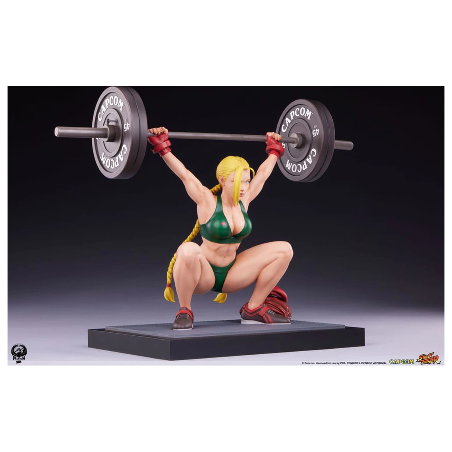 Street Fighter Premier Series 1/4 Cammy: Powerlifting szobor figura 41 cm termékfotó
