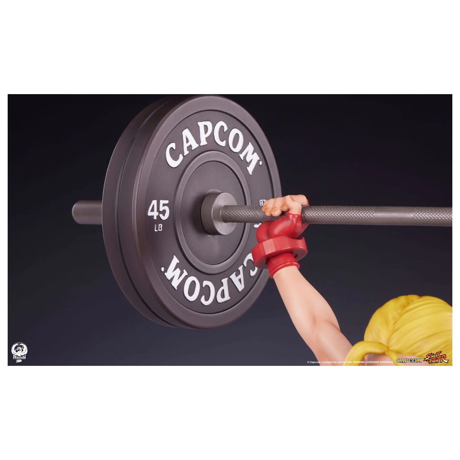 Street Fighter Premier Series 1/4 Cammy: Powerlifting szobor figura 41 cm termékfotó