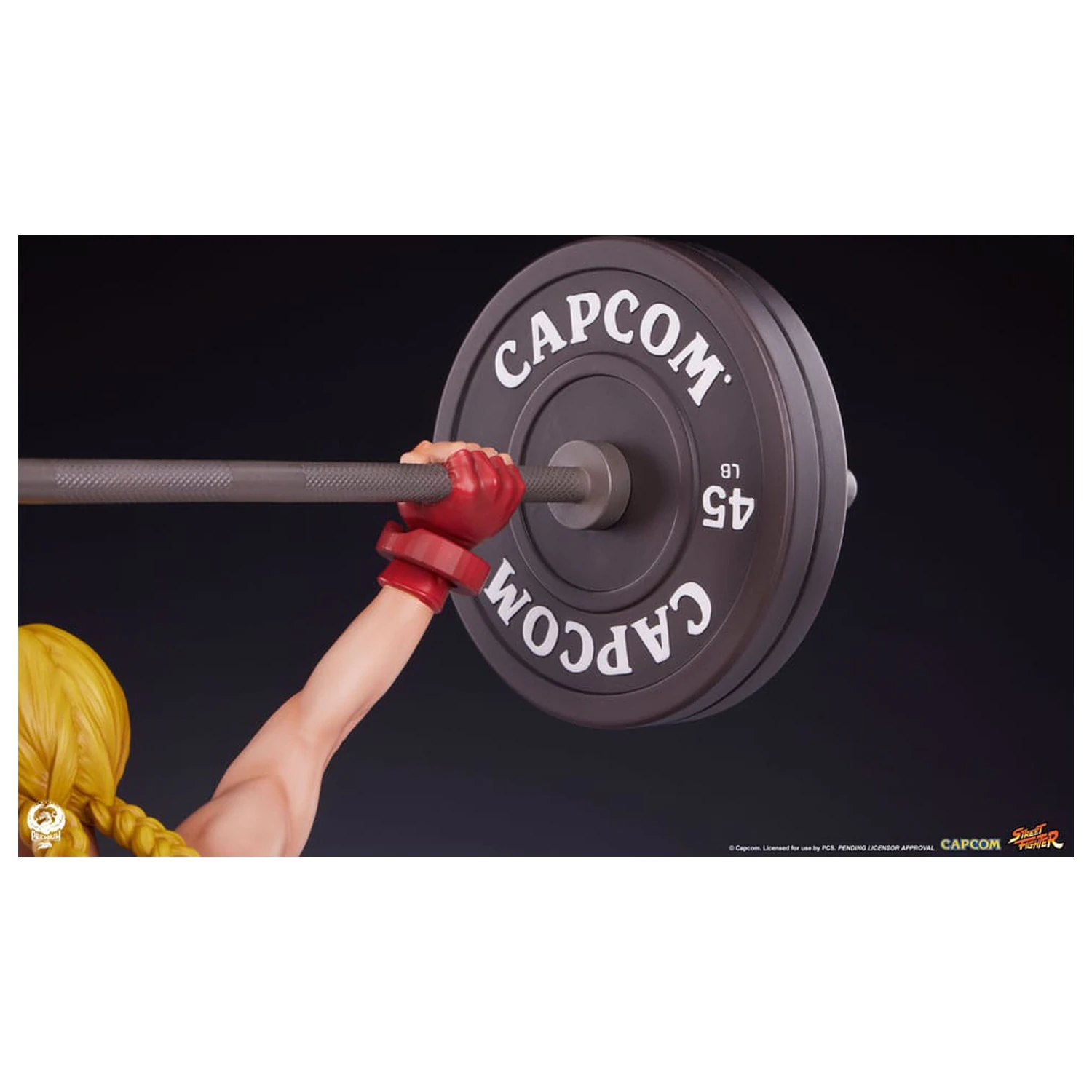 Street Fighter Premier Series 1/4 Cammy: Powerlifting szobor figura 41 cm termékfotó