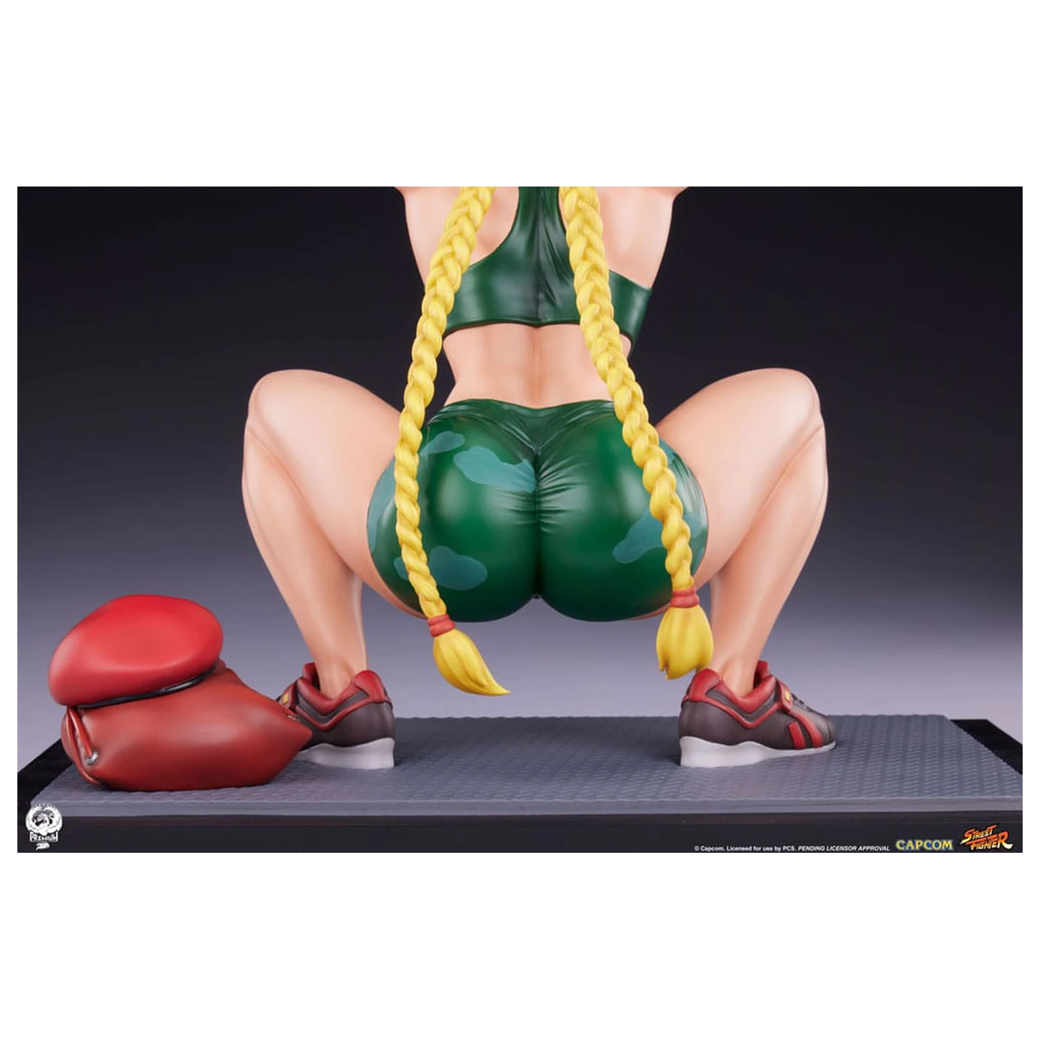 Street Fighter Premier Series 1/4 Cammy: Powerlifting szobor figura 41 cm termékfotó