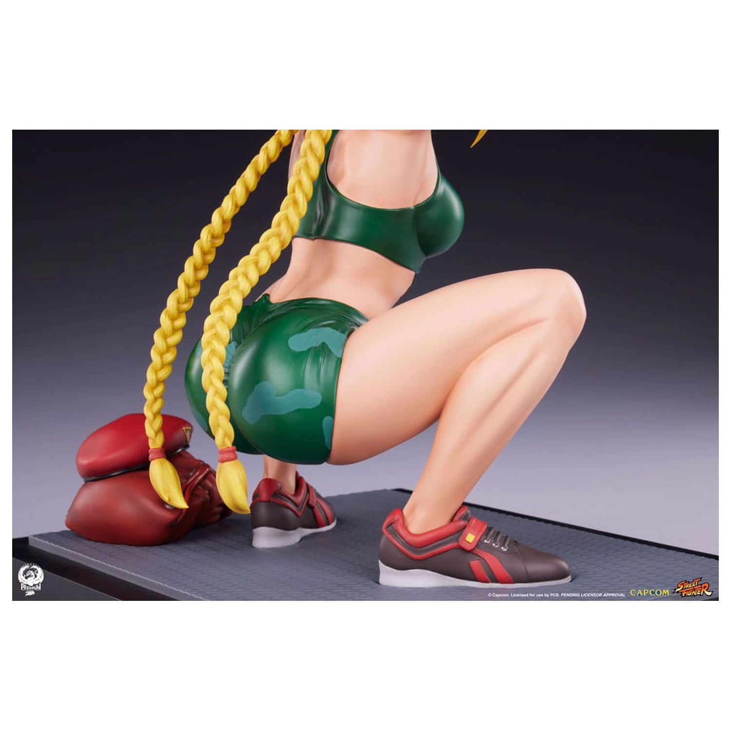 Street Fighter Premier Series 1/4 Cammy: Powerlifting szobor figura 41 cm termékfotó