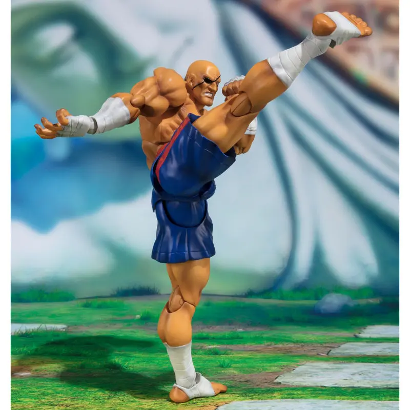 Street Fighter Sagat Tamashii Web Exkluzív S.H. Figuarts figura 17cm termékfotó