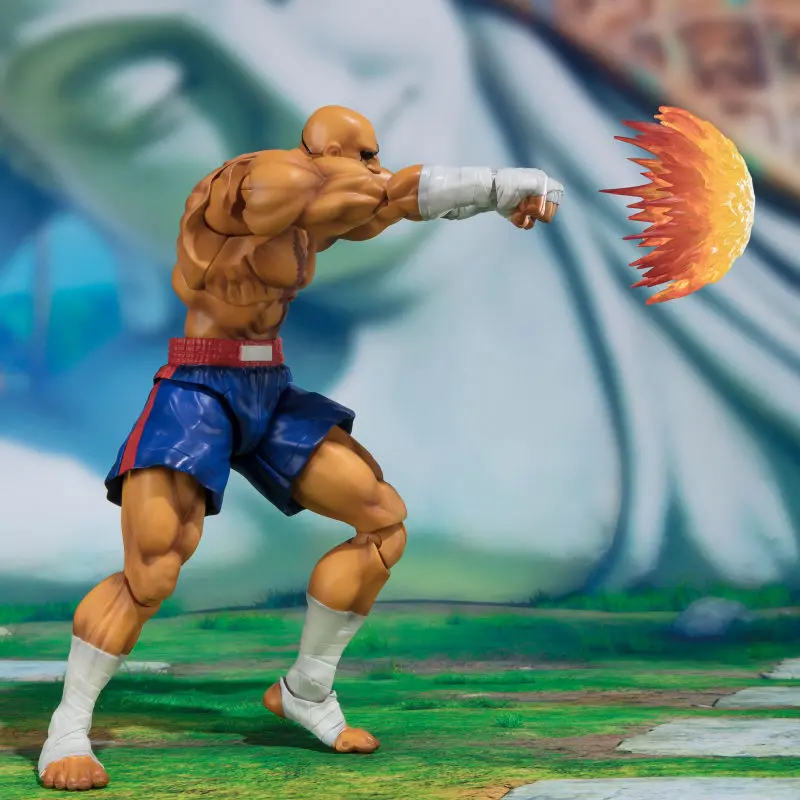 Street Fighter Sagat Tamashii Web Exkluzív S.H. Figuarts figura 17cm termékfotó