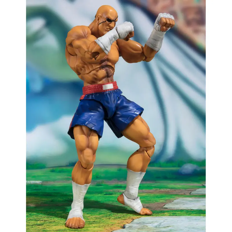 Street Fighter Sagat Tamashii Web Exkluzív S.H. Figuarts figura 17cm termékfotó