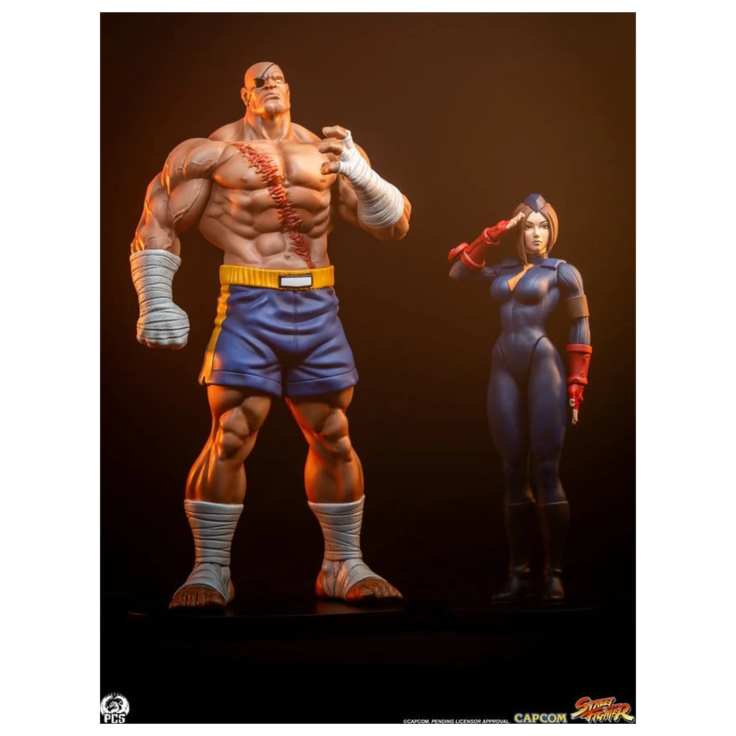 Street Fighter Street Jam 1/10 Sagat & Juli szobor figura 24 cm  termékfotó