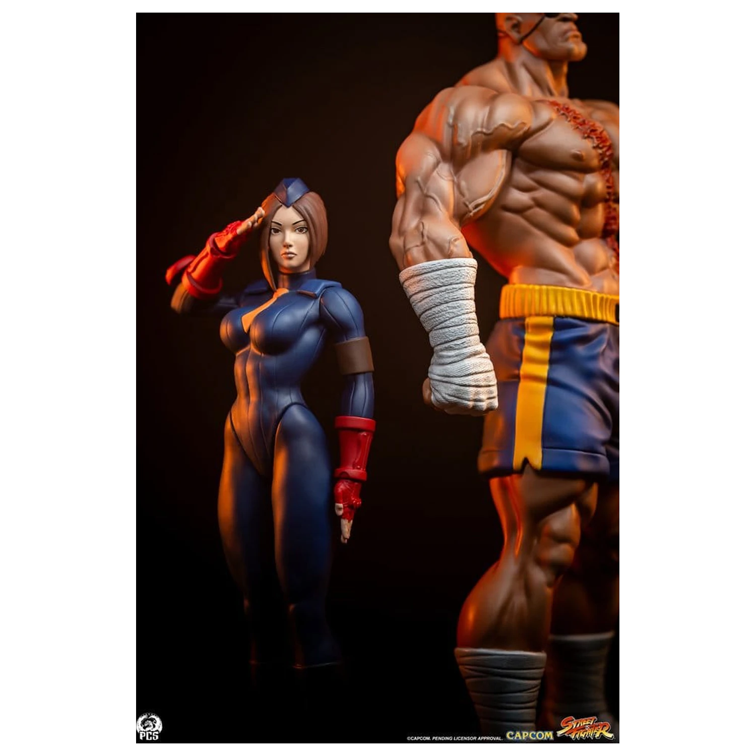 Street Fighter Street Jam 1/10 Sagat & Juli szobor figura 24 cm  termékfotó