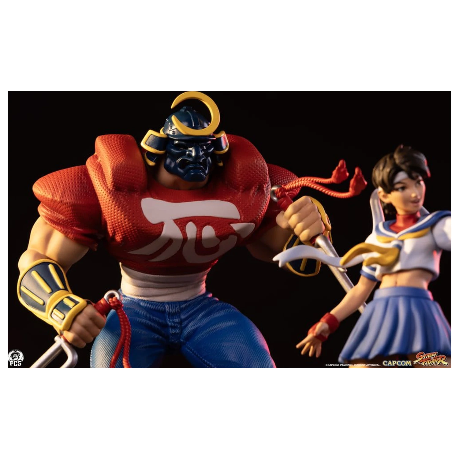 Street Fighter Street Jam 1/10 Sakura & Sodom szobor figura 22 cm termékfotó