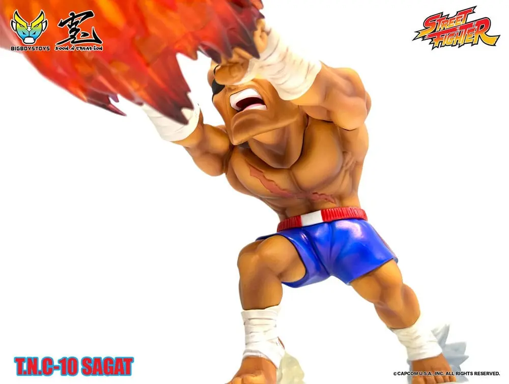 Street Fighter Up Sagat PVC szobor figura hanggal és fénnyel 17 cm termékfotó