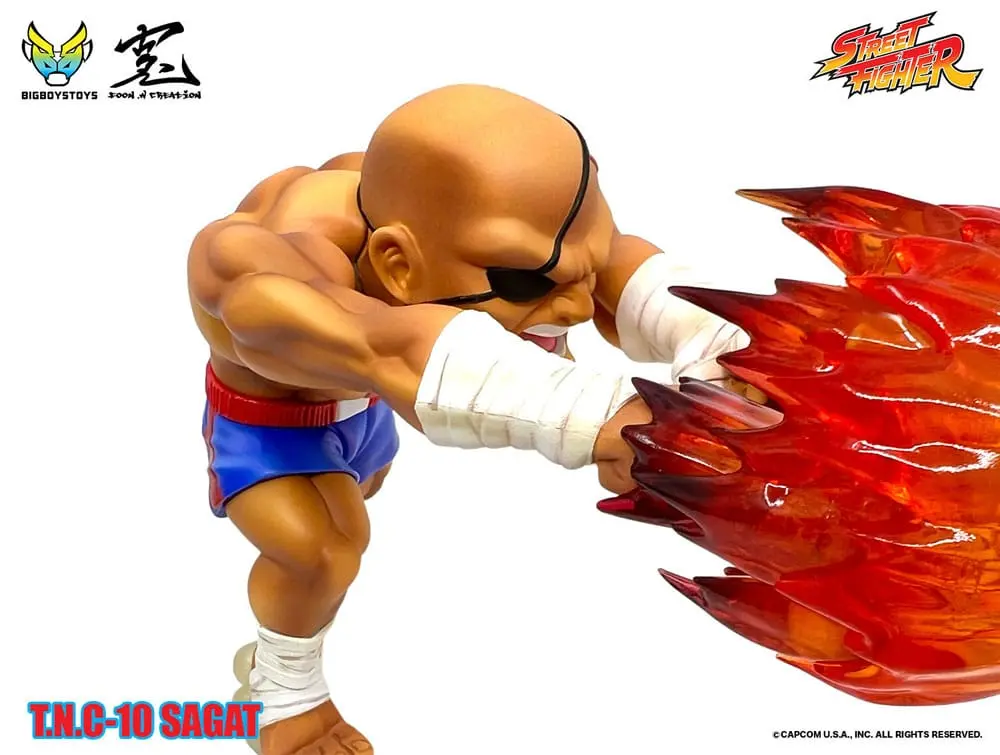 Street Fighter Up Sagat PVC szobor figura hanggal és fénnyel 17 cm termékfotó