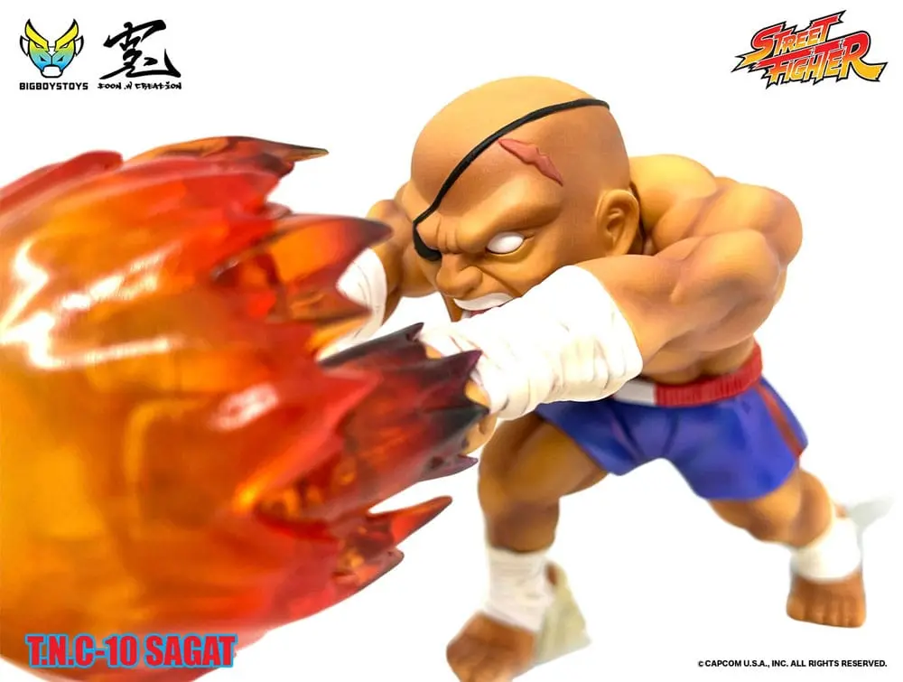 Street Fighter Up Sagat PVC szobor figura hanggal és fénnyel 17 cm termékfotó