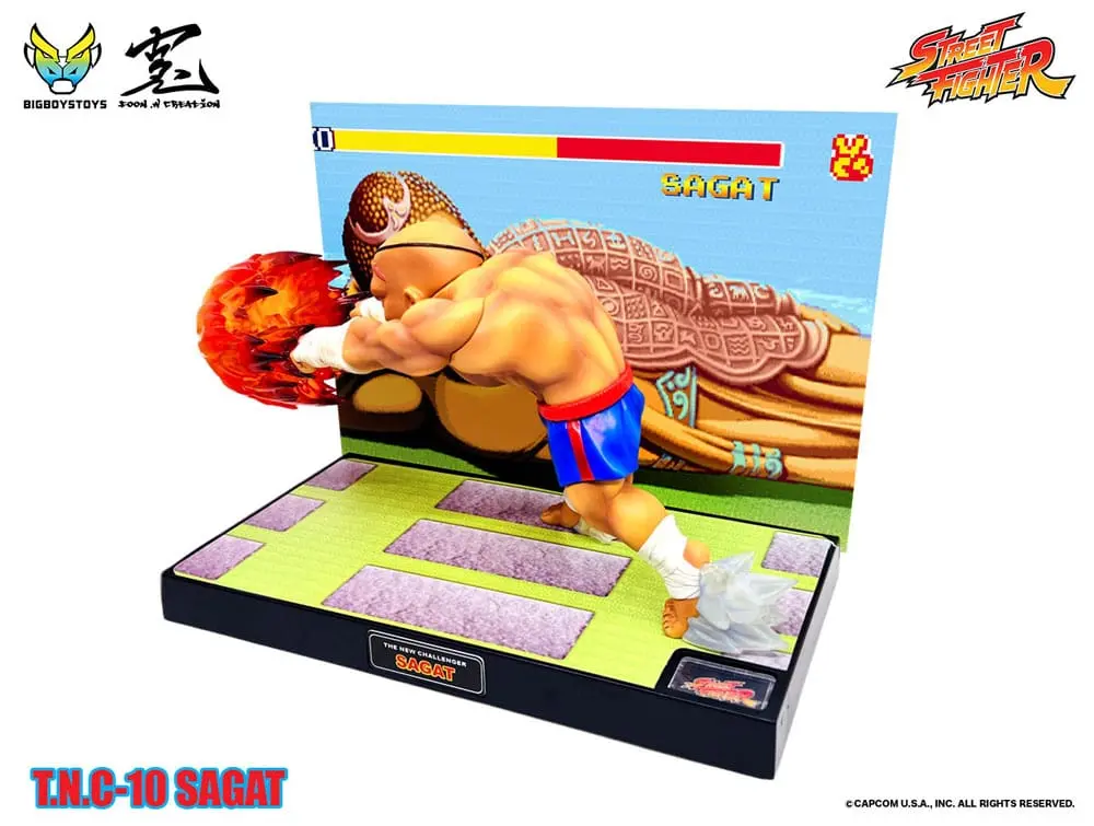 Street Fighter Up Sagat PVC szobor figura hanggal és fénnyel 17 cm termékfotó