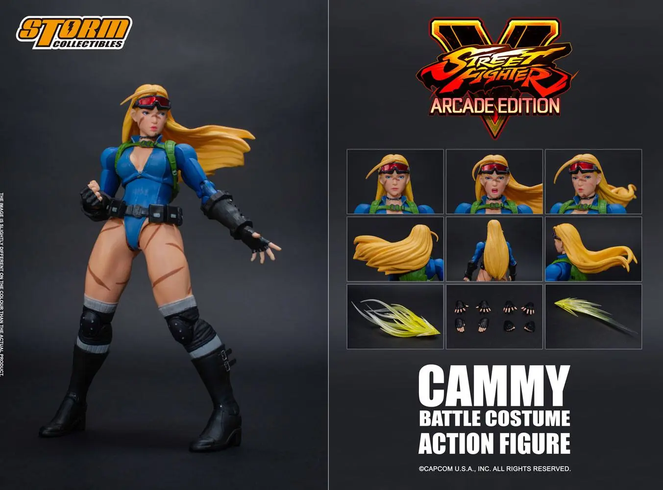 Street Fighter V Arcade Edition 1/12 Cammy Battle Costume akciófigura 15 cm termékfotó