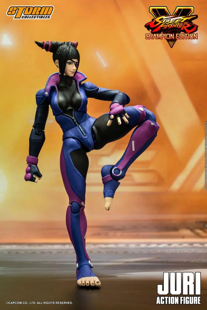 Street Fighter V Champion Edition 1/12 Juri Han akciófigura 18 cm termékfotó