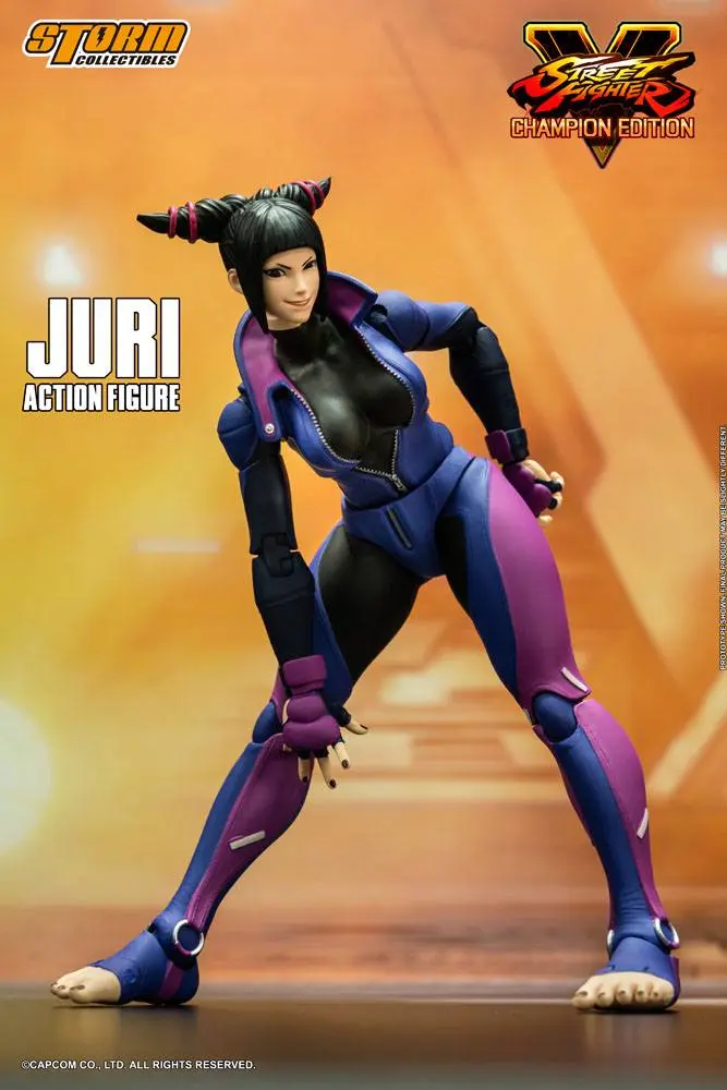 Street Fighter V Champion Edition 1/12 Juri Han akciófigura 18 cm termékfotó