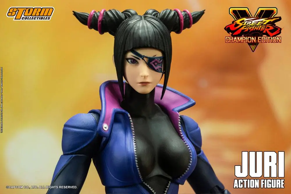 Street Fighter V Champion Edition 1/12 Juri Han akciófigura 18 cm termékfotó