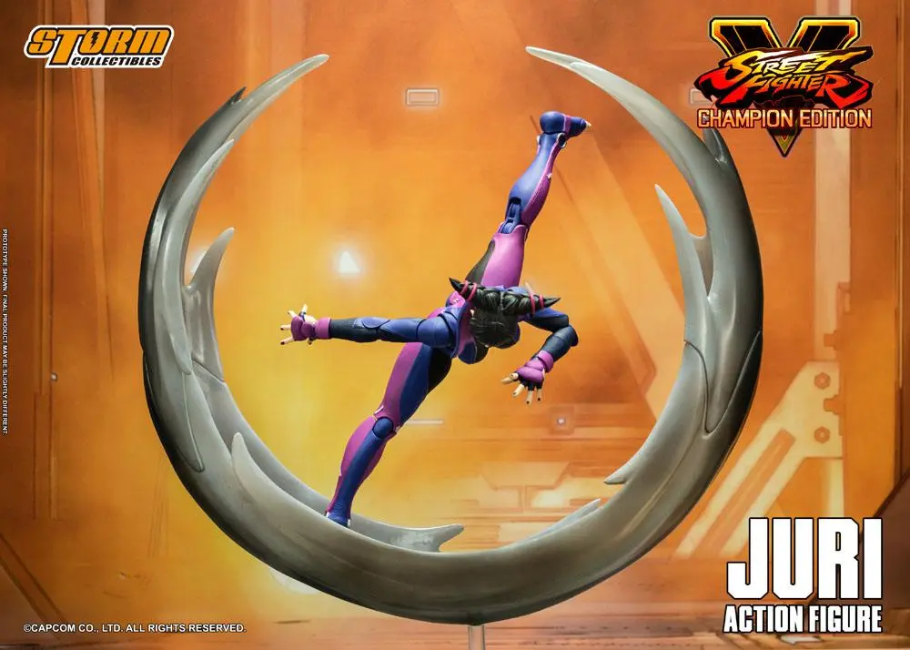 Street Fighter V Champion Edition 1/12 Juri Han akciófigura 18 cm termékfotó