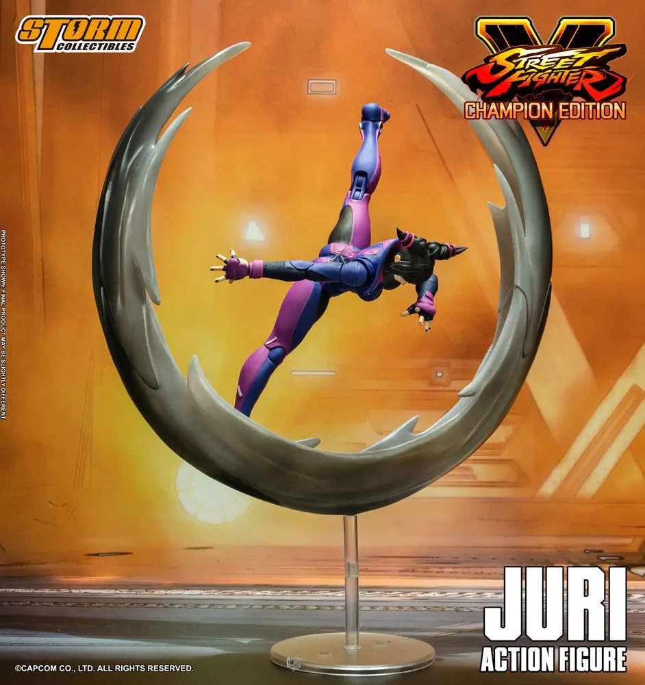 Street Fighter V Champion Edition 1/12 Juri Han akciófigura 18 cm termékfotó