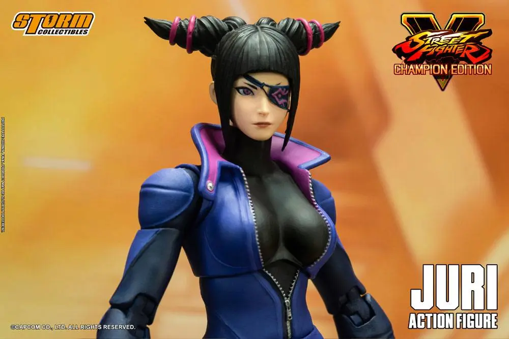 Street Fighter V Champion Edition 1/12 Juri Han akciófigura 18 cm termékfotó