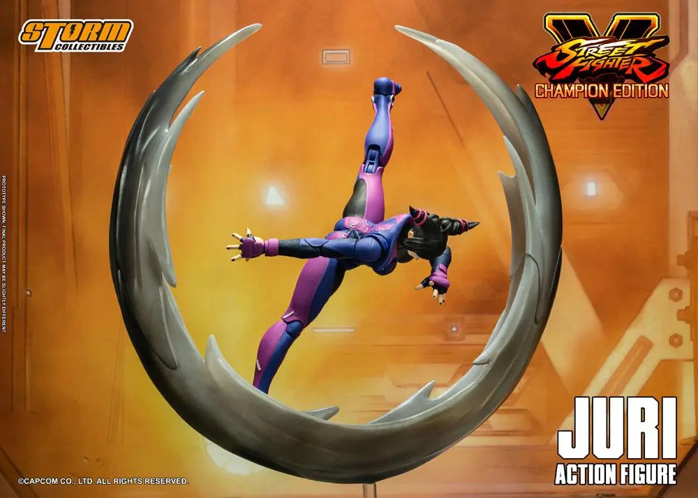 Street Fighter V Champion Edition 1/12 Juri Han akciófigura 18 cm termékfotó