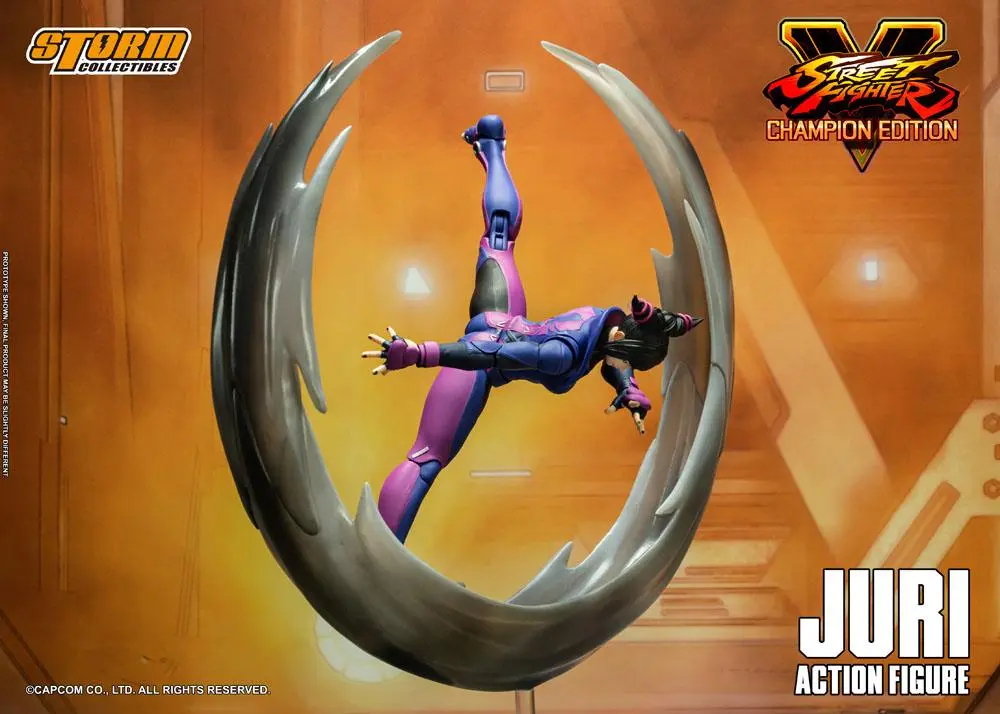 Street Fighter V Champion Edition 1/12 Juri Han akciófigura 18 cm termékfotó