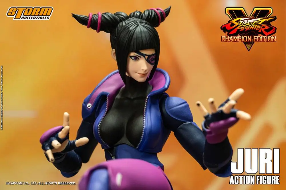 Street Fighter V Champion Edition 1/12 Juri Han akciófigura 18 cm termékfotó