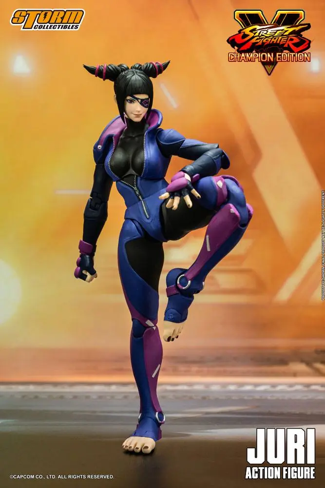 Street Fighter V Champion Edition 1/12 Juri Han akciófigura 18 cm termékfotó