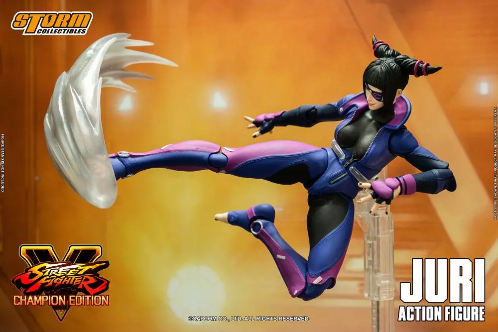 Street Fighter V Champion Edition 1/12 Juri Han akciófigura 18 cm termékfotó