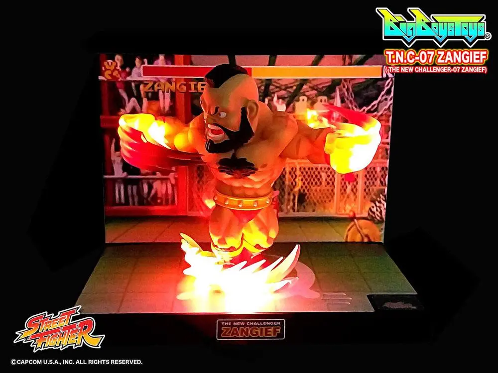 Street Fighter Zangief PVC szobor figura fény- és hangeffektekkel 17 cm termékfotó