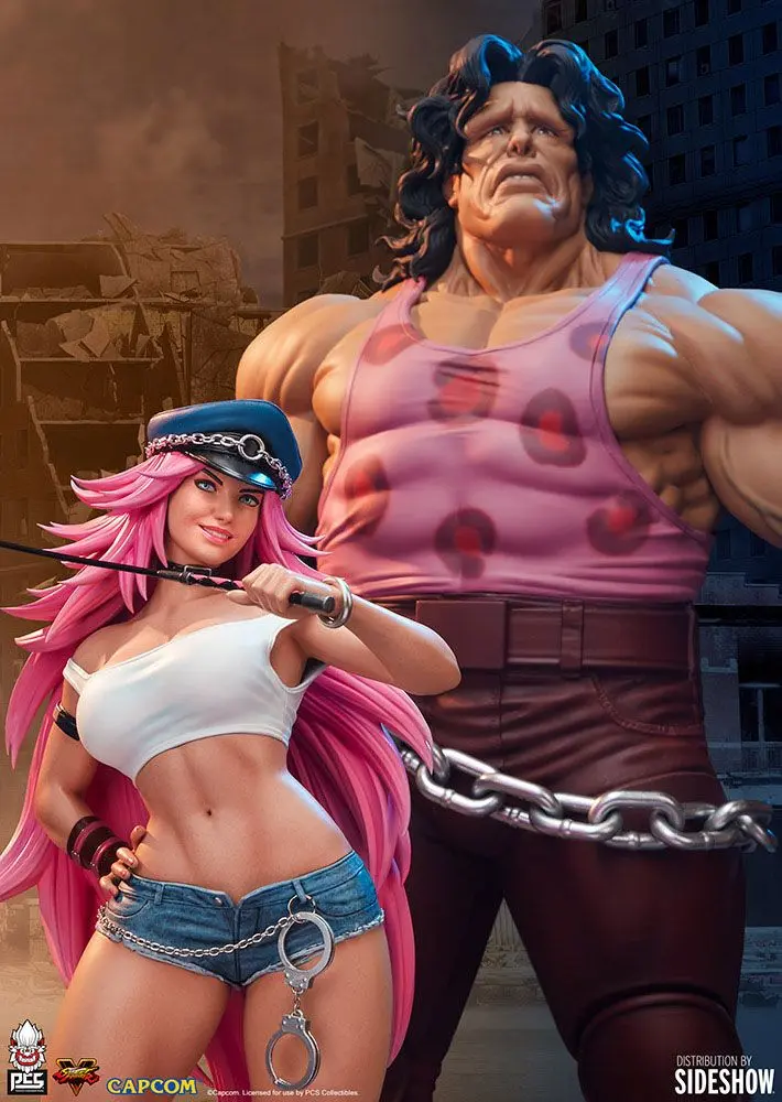 Street Fighter1/4 Mad Gear Exclusive Hugo &amp; Poison szobor figura csomag 43 - 67 cm termékfotó